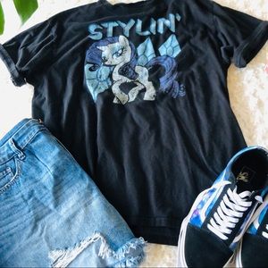 Vintage wash Pony Tee 🤍